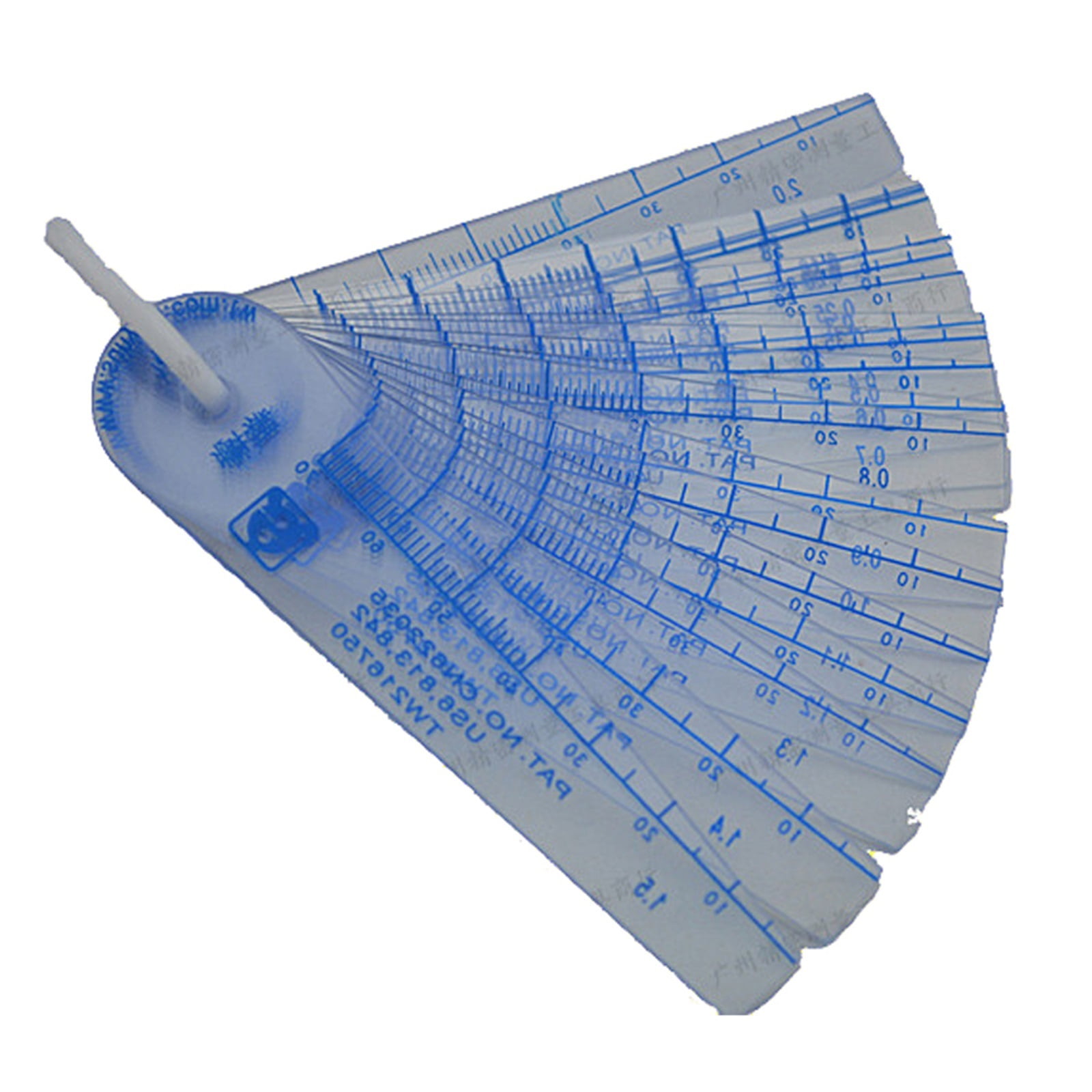 26 Blades Feeler Gauges Metric Measurement 0.02 To 4mm Thickness Gap Metric Filler Feeler Gauge Plastic Measuring Tools