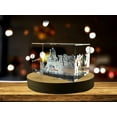 thumbnail image 2 of Bran Castle 3D Engraved Crystal Keepsake Souvenir, 2 of 7