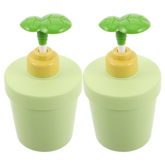 FRCOLOR  2 PCS Travel Bottles for Toiletries Empty Pump Child Baby Green