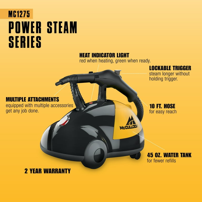 McCulloch MC-1275 Cleaner - Canister Vacuum with 1500W Motor