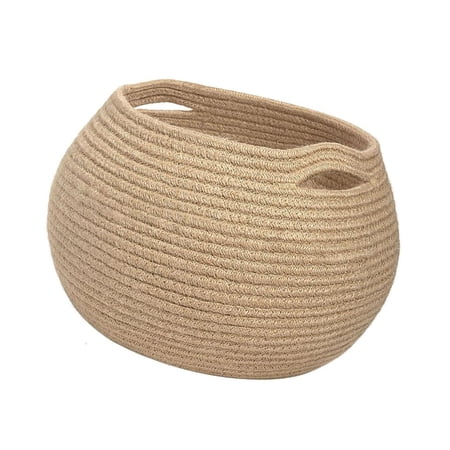 Ywmsfl Decorative Jar Shaped Organiser Basket Natural Jutes Storage Container with Handle Home Management Tool Ywmsfl Decorative Jar Shaped Organiser Basket Natural Jutes Storage Container with Handle Home Management Tool