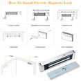 thumbnail image 2 of TFixolDoor Entry Access Control System Kit Password Host Controller + 180KG/396lb Electric Magnetic Lock + Door Switch + DC12V Power Supply + 10pcs 125KHz RFID Cards, 2 of 7