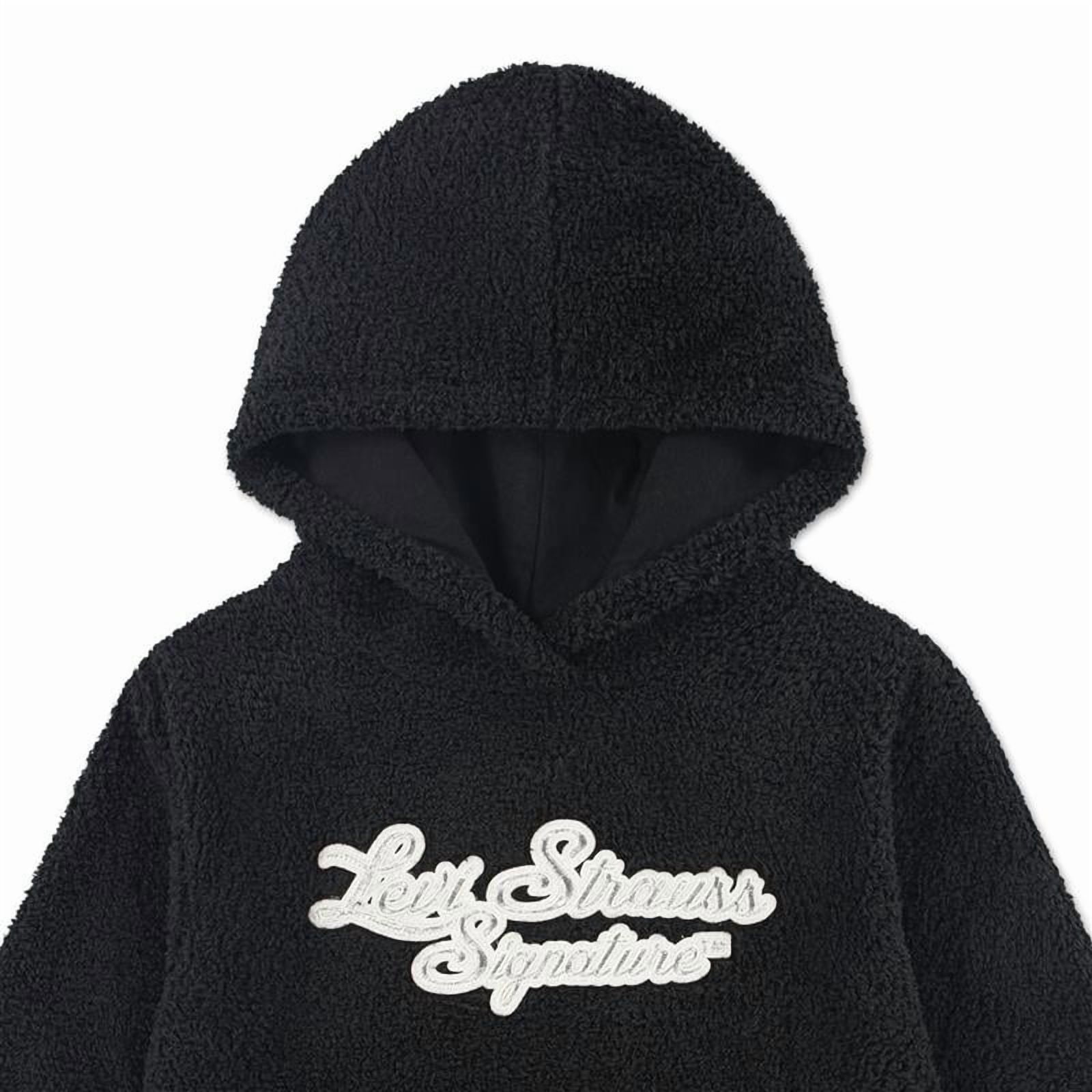 Levi Strauss Signature Girls Boucle Hoodie, Size 4-16