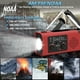 thumbnail image 1 of Radio solar de emergencia de manivela de 4000mAh Radio meteorológica NOAA AM/FM con linterna LED, lámpara de lectura y cargador de teléfono para acampada, cortes de luz, 1 of 9