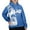 Blue, variant on Aocisk Women's Graphic Oversized Hoodies Long Sleeve Pullover Sweatshirt Streetwear Fashion Print Hooded Top White XL