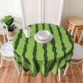 thumbnail image 6 of Green Watermelon Rind Tablecloth Round 60 Inch Table Cloth Cover Mat Holiday Party Decoration for Dining Room Home Kitchen Picnic, 6 of 6