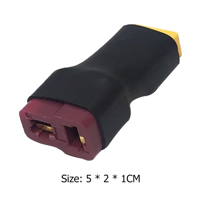 Adaptador Conector de enchufe de plástico enchufe en T chapado en oro a XT30 para RC coche avión helicóptero Sywqhk libre de BPA
