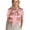 Pink, variant on Womens Shirts Satin Fabric Bow-knot Neck Short Sleeve Blouse Pullover Summer Tops Solid Color Smooth Texture Regular Fit Lightweight Apparel Piece Black M