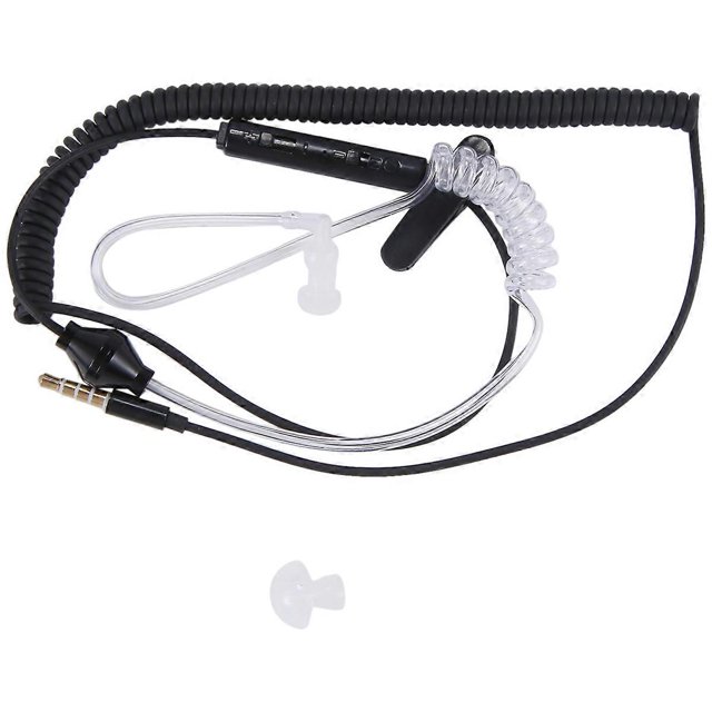 Single Side Earphone In-Ear Stereo Mono Earbud Headphones Noise Isolating Earbuds with Mic Spring Co