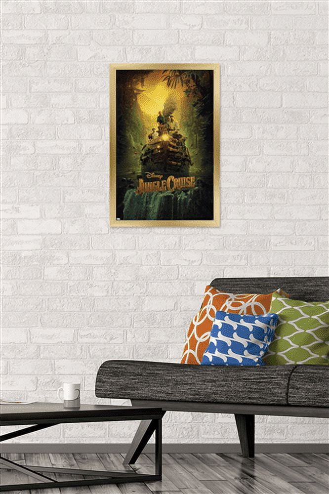 Jungle Cruise - Teaser Wall Poster, 14.725" x 22.375", Framed