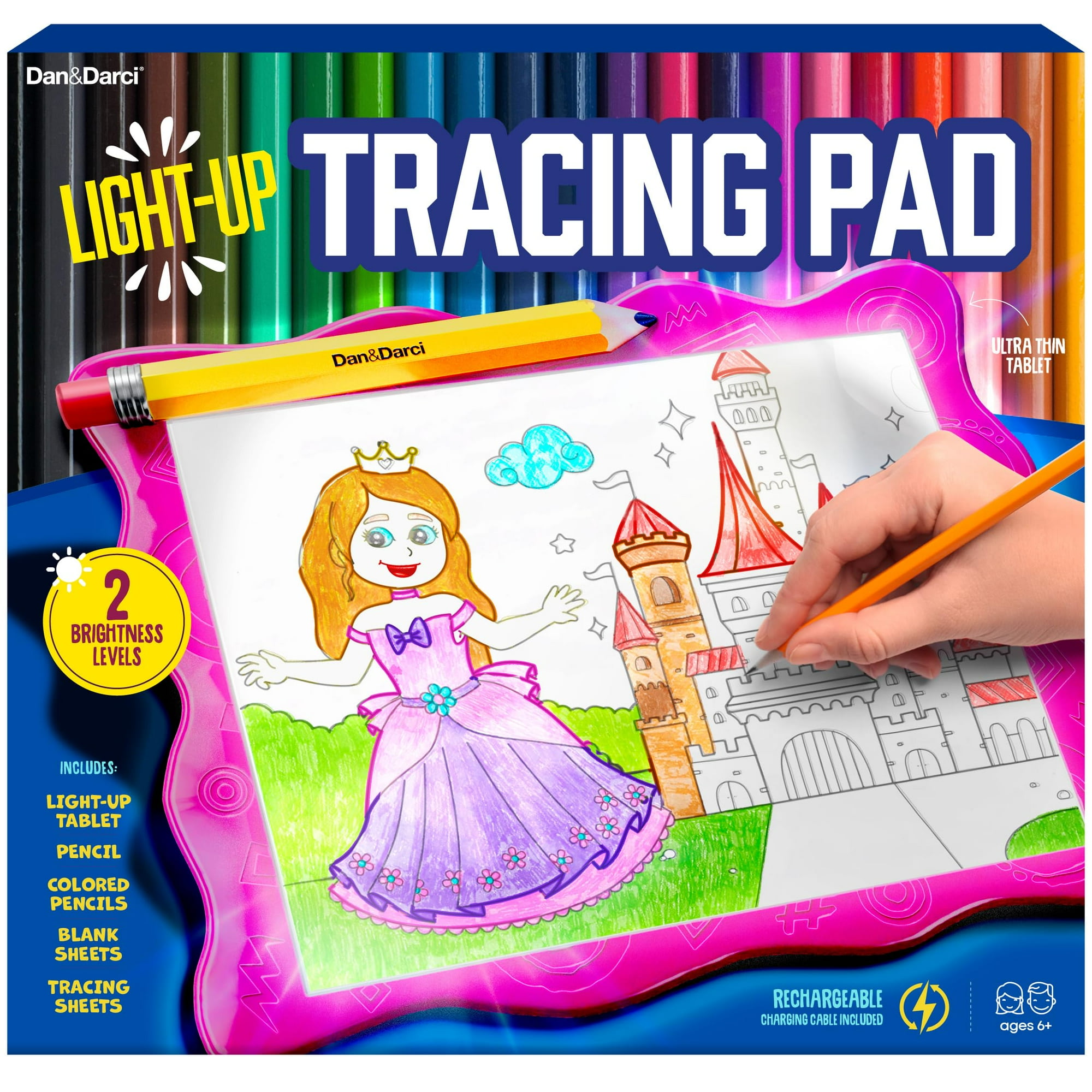 Writing Light Up Tracing Pad for Kids Arts Crafts Art Drawing Tracer Board for Girls Boys Ages 5 12 Birthday Toys Gift Ideas for Girl or Boy 5 Year