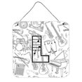 thumbnail image 1 of Carolines Treasures CJ2007-LDS66 Letter L Musical Note Letters Wall and Door Hanging Prints, 1 of 1