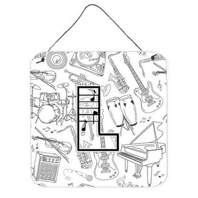 Carolines Treasures CJ2007-LDS66 Letter L Musical Note Letters Wall and Door Hanging Prints