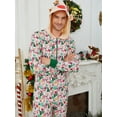 thumbnail image 4 of Men 1pc Christmas Print Hooded Sleep Jumpsuit for Christmas, 4 of 5