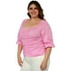 thumbnail image 2 of Blusa campesina Roman Fashion 0109 Rosa T 40, 2 of 6