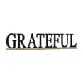 thumbnail image 6 of DecMode Black Wood Grateful Sign Wall Decor, 6 of 9