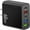 Black, variant on 65W Compact Wall Charger with 2 Type C and 3 USB Ports Multifunctional Portable