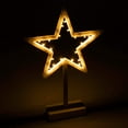 thumbnail image 3 of Estrella de luz decorativa de 20 LED, luz de pascua blanca cálida fría, estrella decorativa, 3 of 7