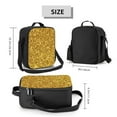 thumbnail image 6 of Ratiio Gold Glitter Print Lunch Box - Reusable Lunch Bag Men Adult Women- Insulated LunchBox, 6 of 6