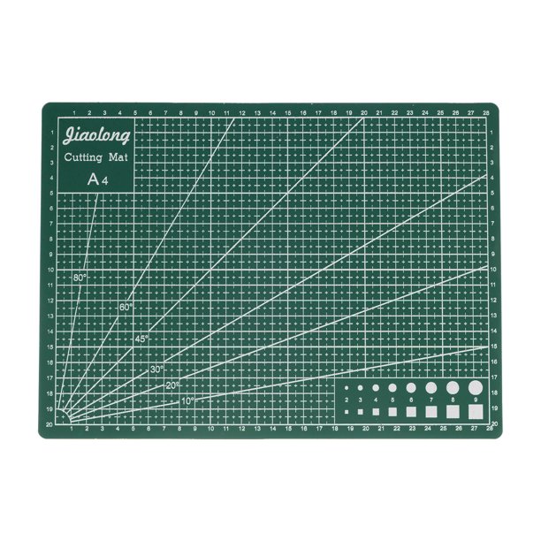 Alfombrilla de Corte Autorreparable A4 Unique Bargains Doble-Cara Verde 12'x9'