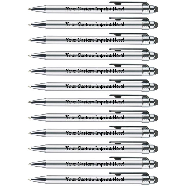 Bolígrafos Express Pencils Bright Vibes con stylus, personalizados, paquete de 12