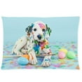 thumbnail image 1 of ABPHQTO Funda de almohada con cremallera Easter Dalmatain Puppy 50x75 cm Impresión de dos lados, 1 of 1