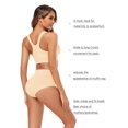 thumbnail image 3 of Calzoncillos Molasus de algodón suave para mujer, cintura alta, 5 unidades, 3 of 5