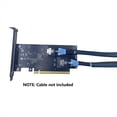 thumbnail image 5 of Tarjeta Adaptadora PCIE 4.0 16 X de 2 Puertos A SlimSAS SFF-8654, Tarjeta Gráfica de Expansión Externa, Tarjeta Vertical SFF-8654-8i SFF8654, 5 of 5
