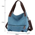 thumbnail image 2 of Women's Canvas Handbag Small Vintage Shopper Shoulder Bag, 2 of 5