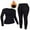 Black, variant on Charmo Seamless Thermal Underwear for Womens Long Johns Thermal Suit Stretchy Ski Base Layer Sets Cold Weather Winter