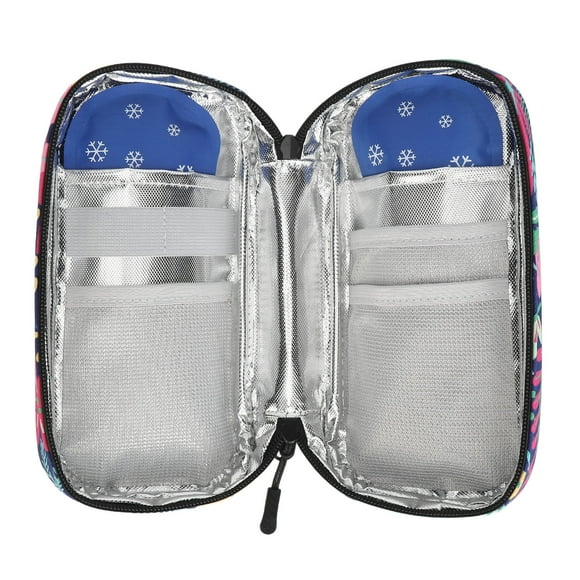 Insulin Cooler Bag Travel Bag, Portable Insulin Cooler Bag Insulated Medication Cooler Bag Insulated Diabetic Organizer for Insulin Pens and Other Diabetic Items