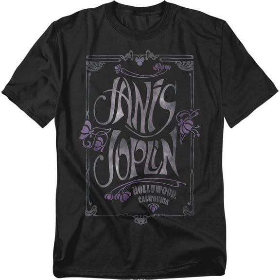 Janis Joplin Janis Deco Type Unisex Adult T Shirt