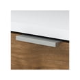 thumbnail image 3 of BBF Jamestown - Table with 2-drawer lateral file cabinet - L-shaped - fresh walnut - white base, 3 of 8