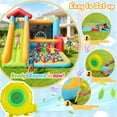 thumbnail image 4 of 11 in 1 Inflatable Bounce House for Big Kids, Indoor Outdoor Bouncy House with Large Pool Pit, 450W Blower, Obstacle Jumping Castle for Backyard Party Kids 3~12, 4 of 7
