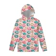 thumbnail image 2 of Sudadera con capucha con estampado 3D de donuts coloridos para hombres, ropa con capucha de dibujos animados geniales para niños, suéter de manga larga, sudaderas con capucha de calle, 2 of 5