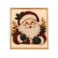 thumbnail image 2 of Santa Claus Beaded Diamond Painting Kit, DIY Pearl Art Canvas, Christmas Unframed Diamond Mosaic for Home Wall Decor Holiday Craft Gift 30cm, 2 of 6