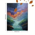 thumbnail image 3 of Dramatic Abstract Cloud River Canvas Print, Wall Art for Living Room Bedroom Office Hotel Hallway Entryway, 3 of 8