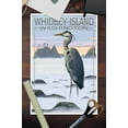 thumbnail image 3 of Whidbey Island, Washington, Blue Heron (12x18 Wall Art Poster, Room Decor), 3 of 3