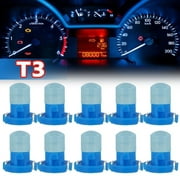 10X Blue T3 Neo Wedge Led Bulbs Car Instrument Panel Light Dashboard Dash Lamp