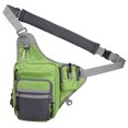 thumbnail image 1 of Bolsa de pesca cintura deporte al aire libre multifunción lona para ciclismo escalada de montañaVerde, 1 of 10