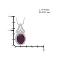 thumbnail image 5 of 5 1/2 Carat T.G.W. Ruby And White Diamond Accent Sterling Silver 3-Piece Jewelry set, 5 of 7