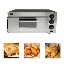20L Commercial Countertop Pizza Oven Electric Pizza Oven Singel Deck Pizza 1800W for Home, Bakeries