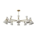 thumbnail image 2 of 10 Light Modern Raw Brass chandelier light Fixture, 2 of 9