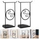 thumbnail image 1 of unbranded 2Ud Soportes Para Libros Metal Negro Con Estilizado Para Salón Y Oficina, 1 of 8