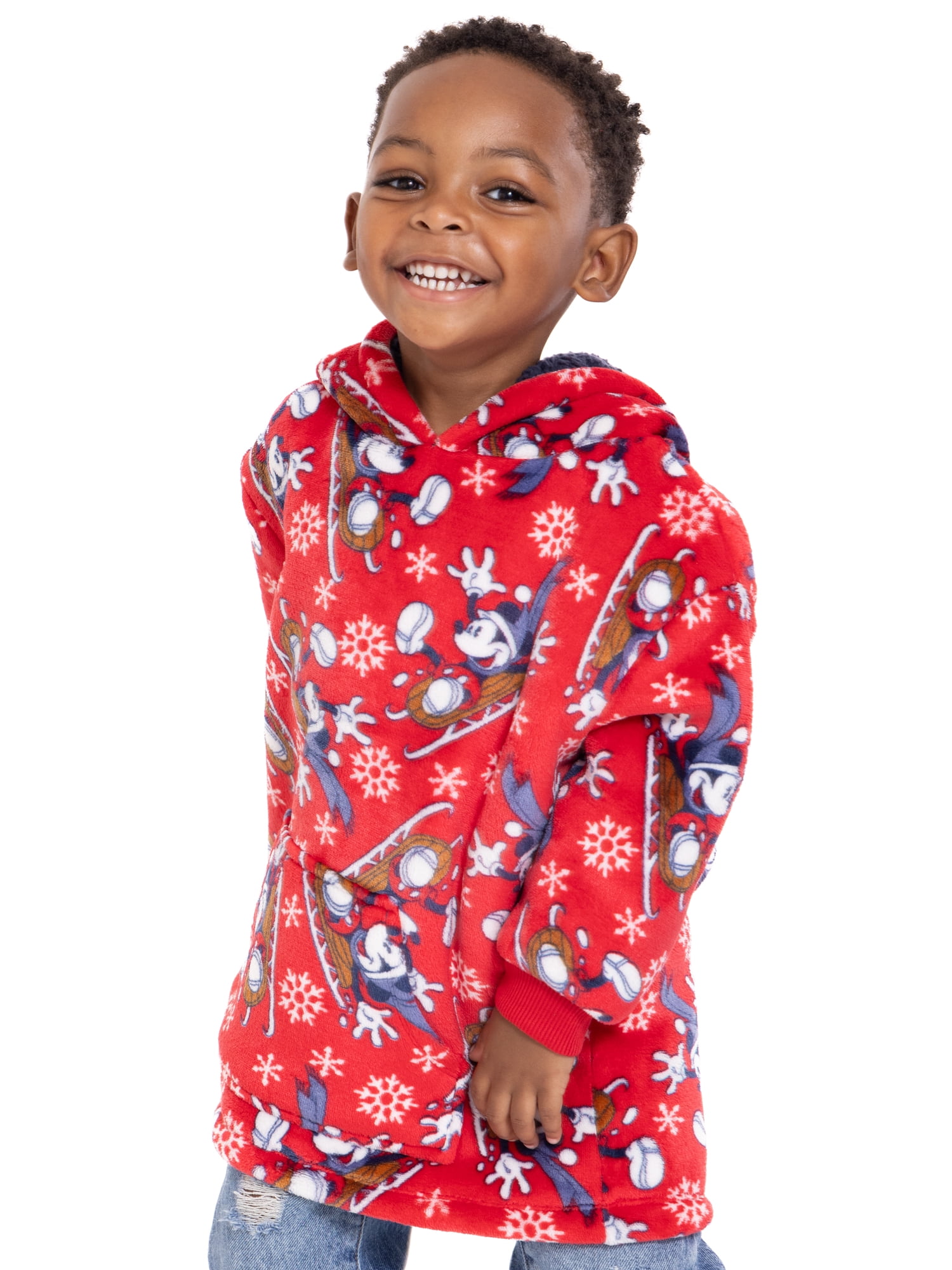 Disney Mickey Mouse Toddler Boys Super Soft Snugit Hoodie, Sizes 12 Months-5T