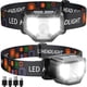 thumbnail image 1 of GETASI Linterna frontal recargable 2 piezas, 1200 lúmenes, linterna LED superbrillante con sensor de movimiento para adultos y niños, accesorios de camping, impermeable para senderismo, correr, pesca,, 1 of 5