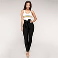 thumbnail image 2 of REALiKUN Women's Wide Leg Lounge Pants with Pockets Lightweight High Waisted Adjustable Tie Knot Loose Trousers Black XL, 2 of 8