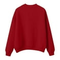 thumbnail image 2 of Womens Fall Clothes with Pockets, Long Sleeve Pullover for Women Fashion Loose Fit Solid Color Crewneck Sweatshirts, 2 of 2