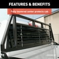 thumbnail image 5 of ARIES 111000 Classic Heavy-Duty Black Steel Truck Headache Rack Cab Protector, Select Chevrolet, Ford, Dodge, GMC, Ram Fits select: 1997-2014 FORD F150, 1999-2019 CHEVROLET SILVERADO, 5 of 5