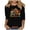 Black, variant on APEXFWDT Women's Plus Size Thanksgiving T-Shirt - 3/4 Sleeve Crew Neck Turkey Print Casual Tee, Festive Daily Wear,XXXL,Orange